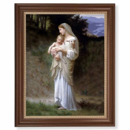 Divine Innocence Dark Walnut Framed Art