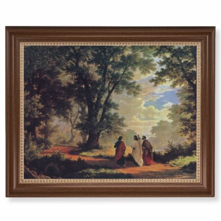 Way to Emmaus Dark Walnut Framed Art