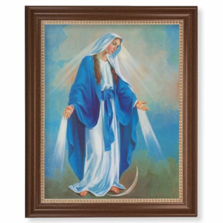 Our Lady of Grace Dark Walnut Framed Art