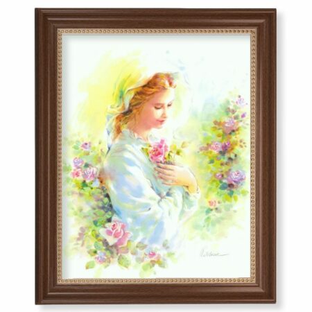 Mystical Rose Walnut Framed Art