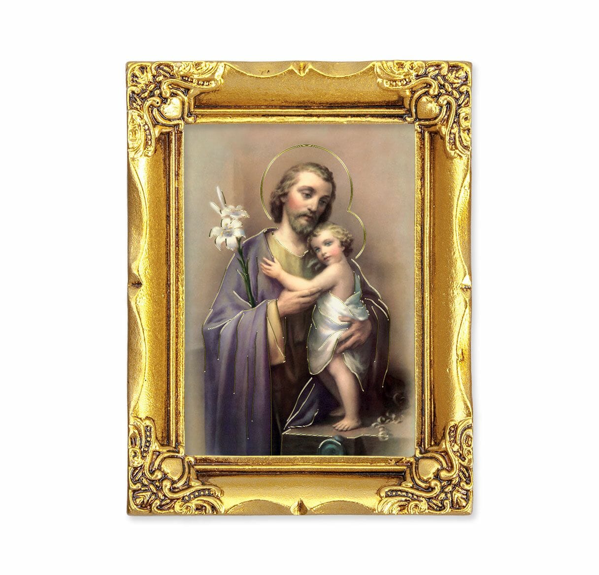 St. Joseph Antique Gold Framed Art - Buy Religious Catholic Store
