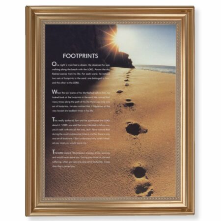 Footprints Gold Framed Art