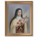 St. Therese Gold Framed Art