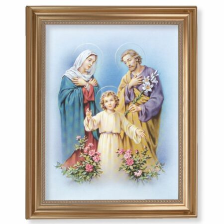 Holy Family Gold Framed Art