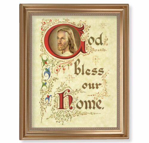 House Blessing Gold Framed Art