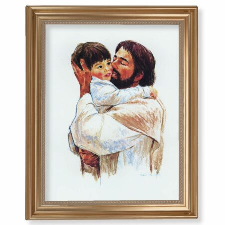 Love Gold Framed Art