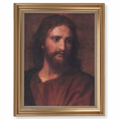Christ at 33 Gold Framed Art