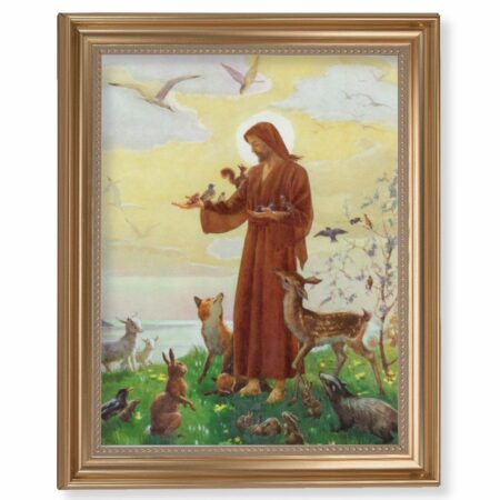 St. Francis Gold Framed Art