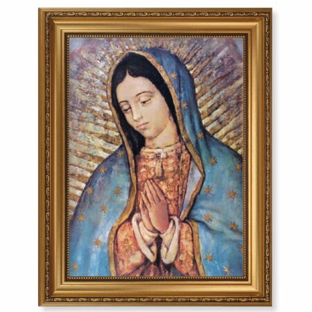 Our Lady of Guadalupe Antique Gold Framed Art