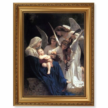 Heavenly Melody Antique Gold Framed Art