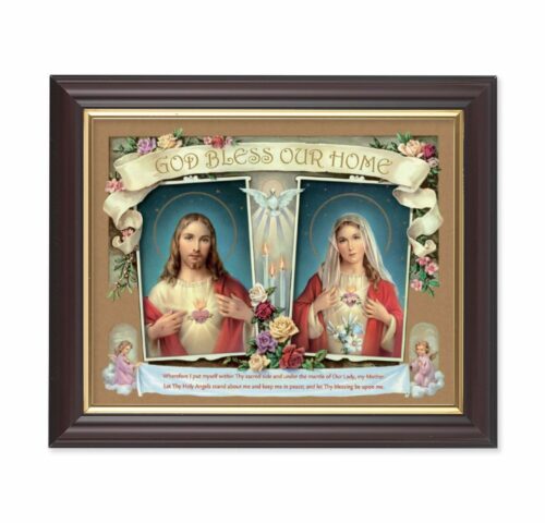 House Blessing-SHJ-IHM Walnut Framed Art