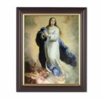Immaculate Conception Walnut Framed Art