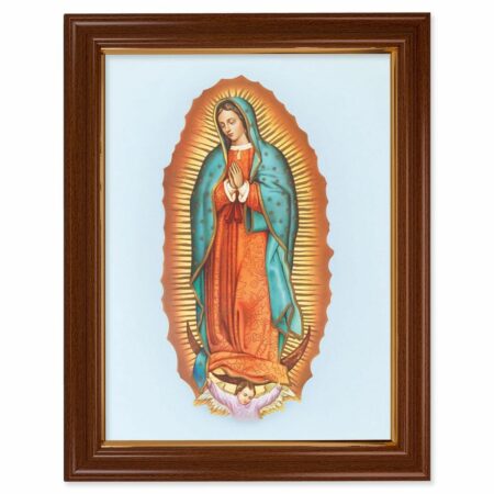 Our Lady of Guadalupe Walnut Finish Framed Art