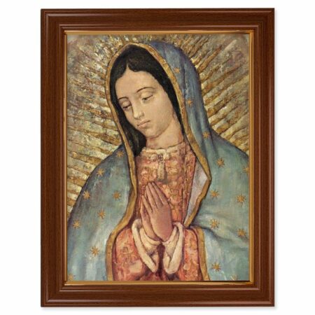 Our Lady of Guadalupe Walnut Finish Framed Art