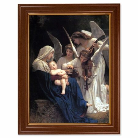Heavenly Melody Walnut Finish Framed Art