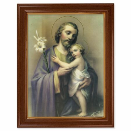 St. Joseph Walnut Finish Framed Art