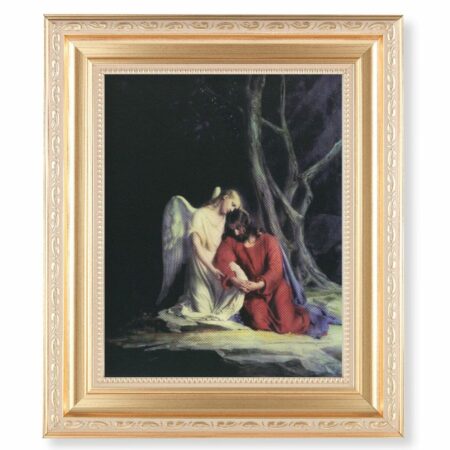 Agony in the Garden Satin Gold Framed Art