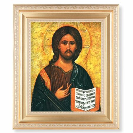 Christ All Knowing Gold Framed Art