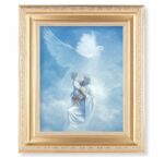 Christ Welcoming Child Gold Framed Art