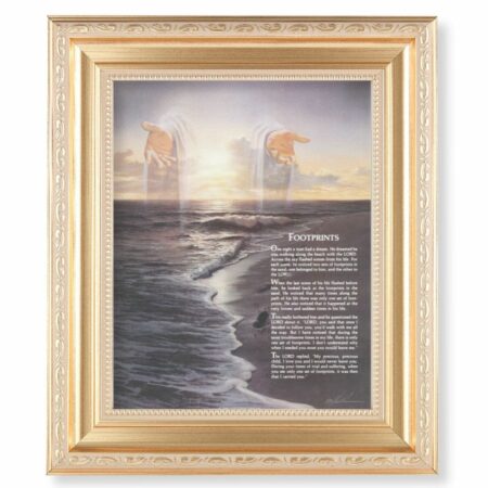 Footprints Gold Framed Art
