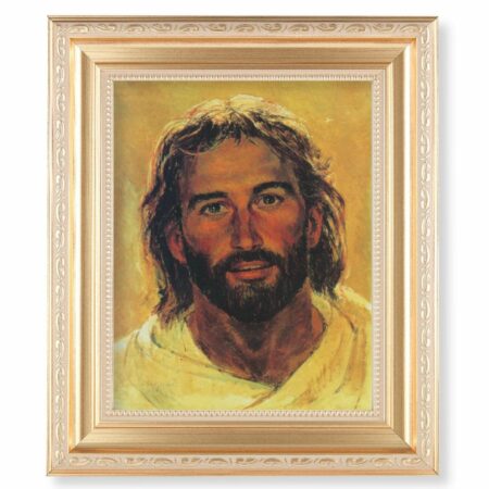 Head of Christ Gold Framed Art