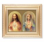 The Sacred Hearts Gold Framed Art