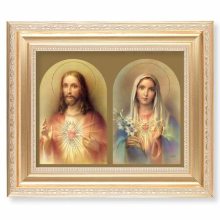 The Sacred Hearts Gold Framed Art