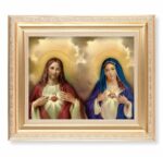 The Sacred Hearts Gold Framed Art