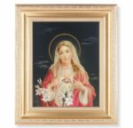 Immaculate Heart of Mary Gold Framed Art
