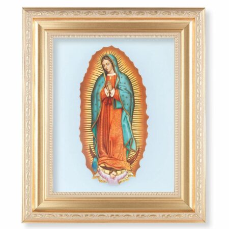 Our Lady of Guadalupe Gold Framed Art