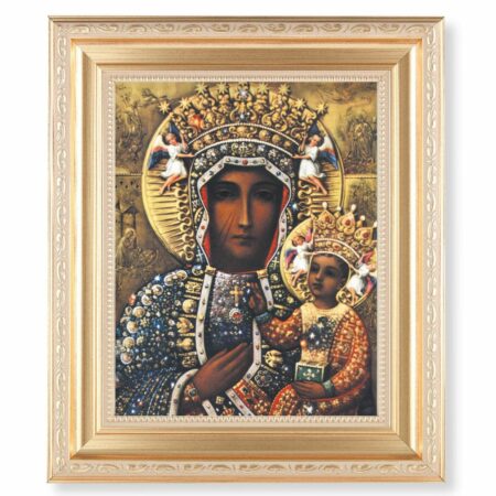 Our Lady of Czestochowa Gold Framed Art