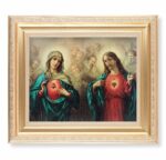 The Sacred Hearts Gold Framed Art