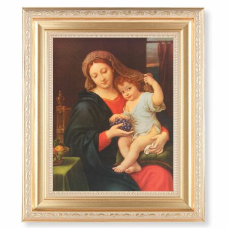Madonna of the Grapes Gold Framed Art