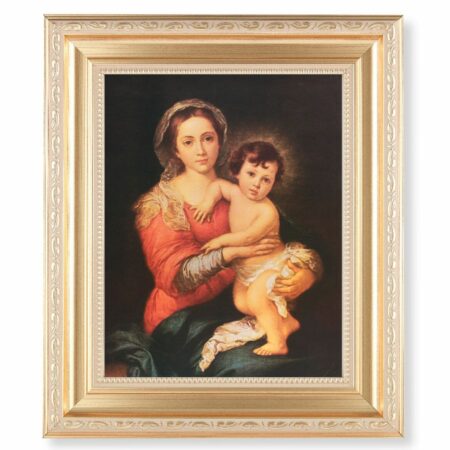Madonna and Child Gold Framed Art
