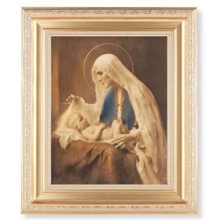 Madonna and Child Gold Framed Art
