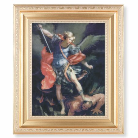 St. Michael Gold Framed Art