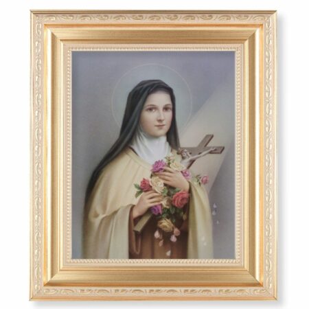 St. Therese Gold Framed Art