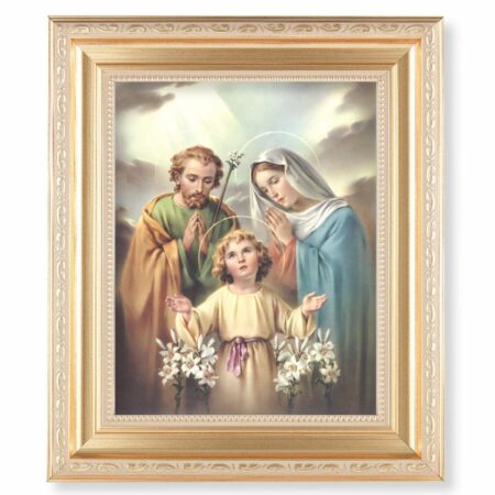 Holy Family Gold Framed Art