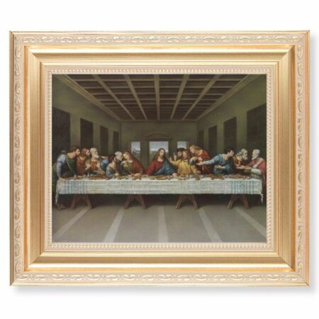 Last Supper Gold Framed Art