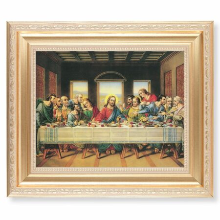 Last Supper Gold Framed Art