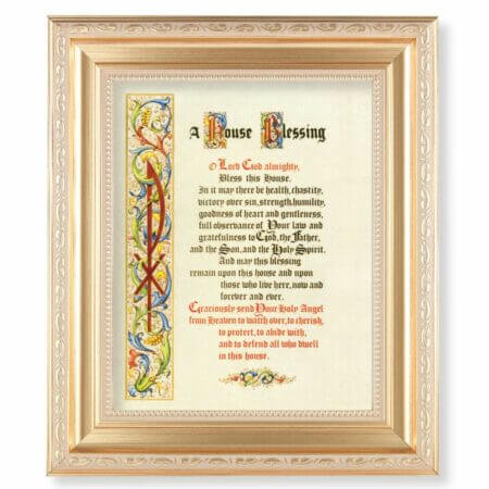 House Blessing Gold Framed Art