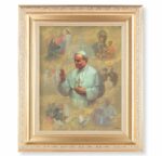 St. John Paul II Gold Framed Art