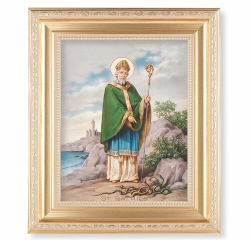 St. Patrick Gold Framed Art