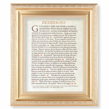 Desiderata Gold Framed Art