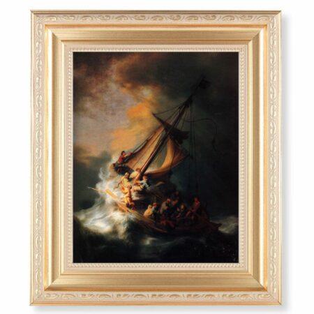 The Storm on the Sea of Galilee Gold Framed Art