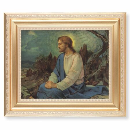 Meditation in the Garden Gold Framed Art