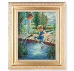 Guardian Angel with Boy Gold Framed Art