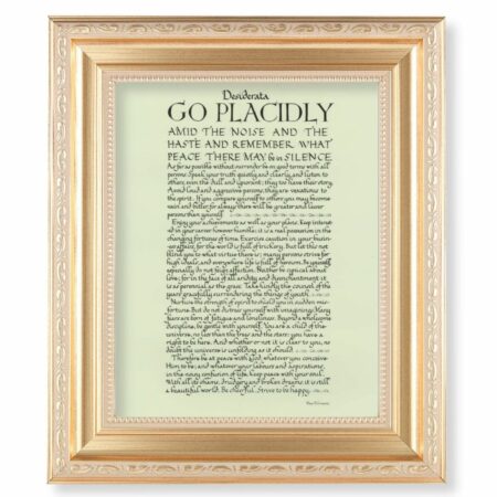 Go Placidly Gold Framed Art