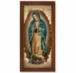 Our Lady of Guadalupe Walnut Finish Framed Art
