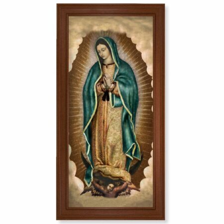 Our Lady of Guadalupe Walnut Finish Framed Art